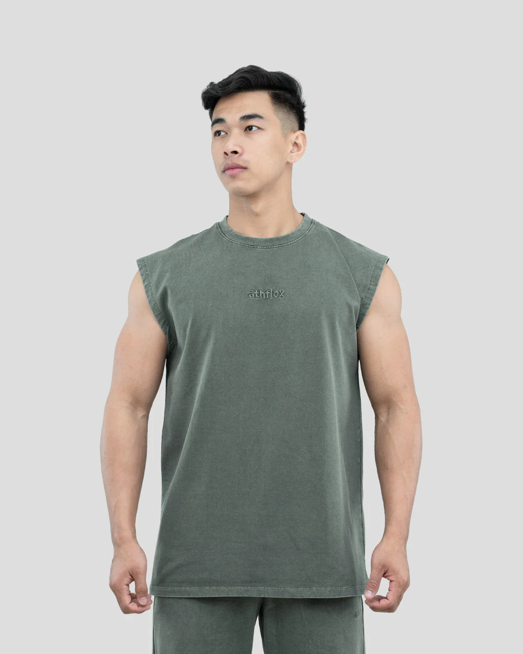 Athflex - Triblade Acid Wash Tank - Ash Green