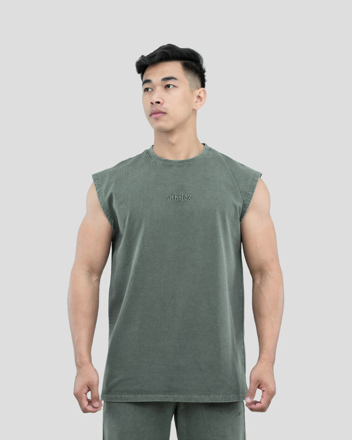 Athflex - Triblade Acid Wash Tank - Ash Green