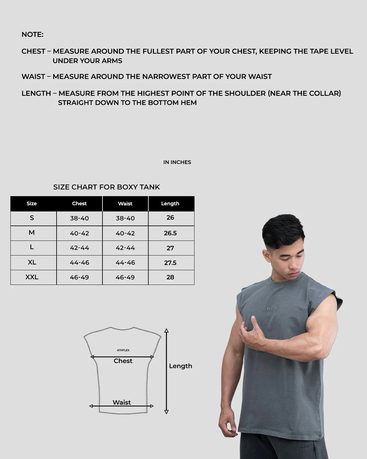 Athflex - Acid Wash Boxy Tank
