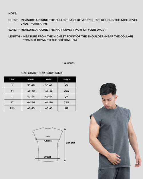 Athflex - Triblade Acid Wash Tank - Stone Grey