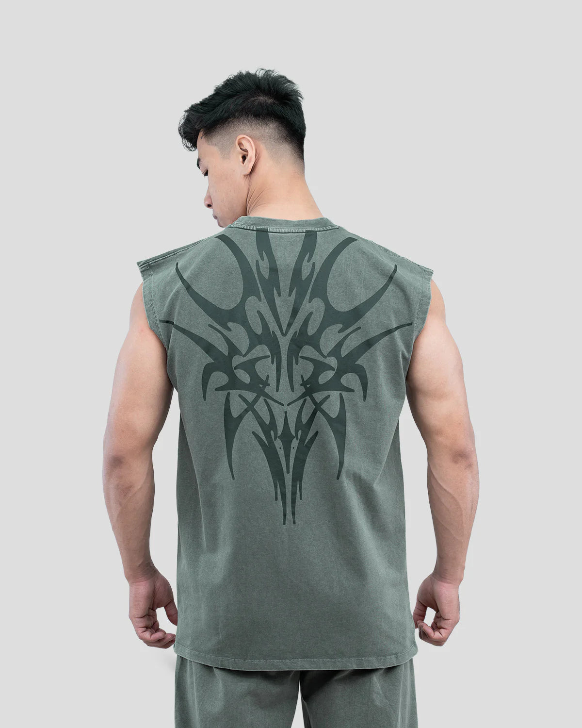 Athflex - Triblade Acid Wash Tank - Ash Green
