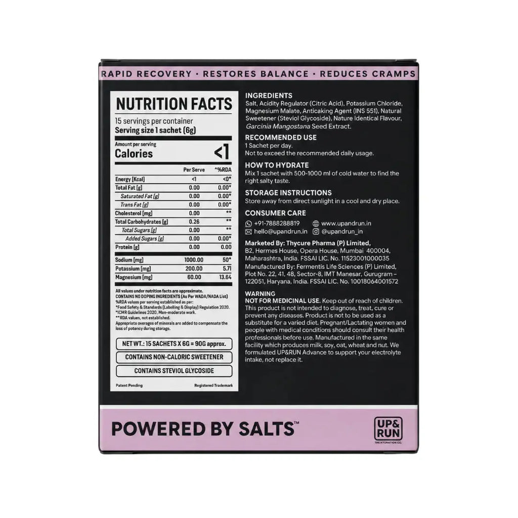 UP & RUN - Mangosteen Salt