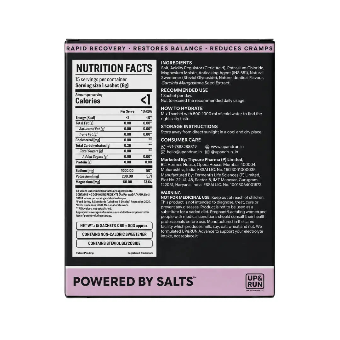 UP & RUN - Mangosteen Salt