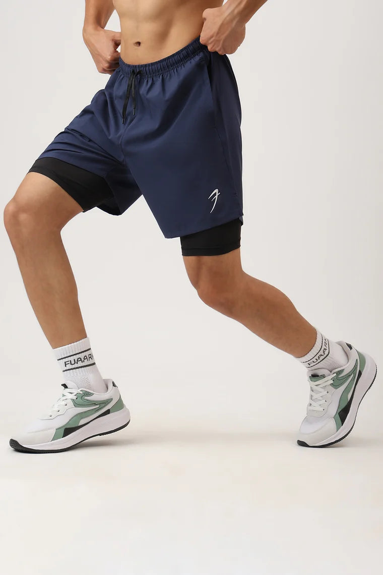 Fuaark Hyper 5" Running Shorts Navy