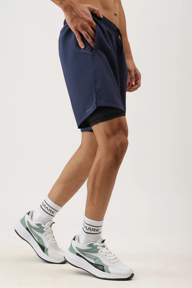 Fuaark Hyper 5" Running Shorts Navy