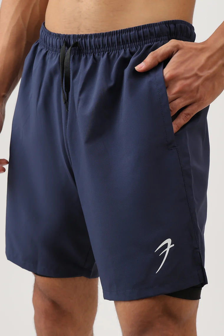 Fuaark Hyper 5" Running Shorts Navy