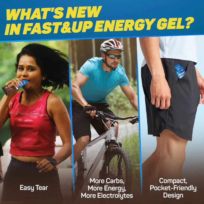 Fast & Up - Energy Gel - Caffeinated - Mixed Berry - 6 Gels