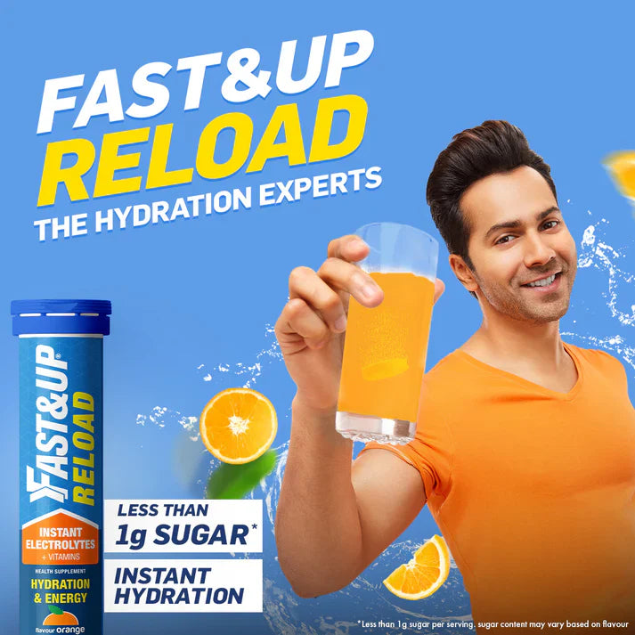Fast & Up - Reload Lime & Lemon 20's Tube + Energy Gel Lime & Lemon Caffeinated 5x30gm Pack