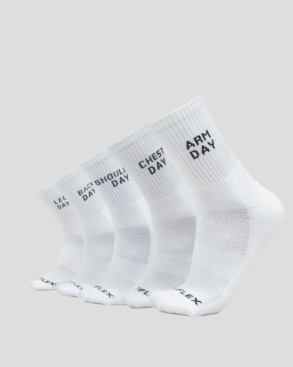 Athflex - Training Crew Socks (Pack Of 5 ) - White