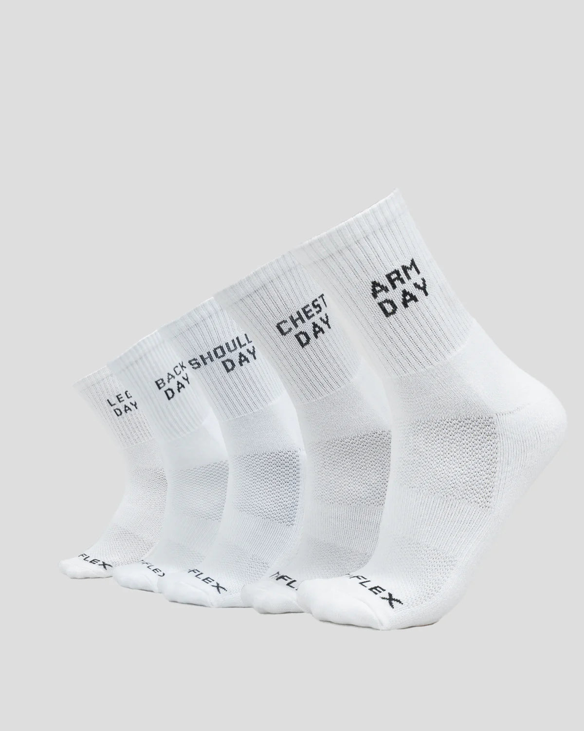 Athflex - Training Crew Socks (Pack Of 5 ) - White