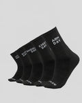 Athflex - Training Crew Socks (Pack Of 5 ) - Black