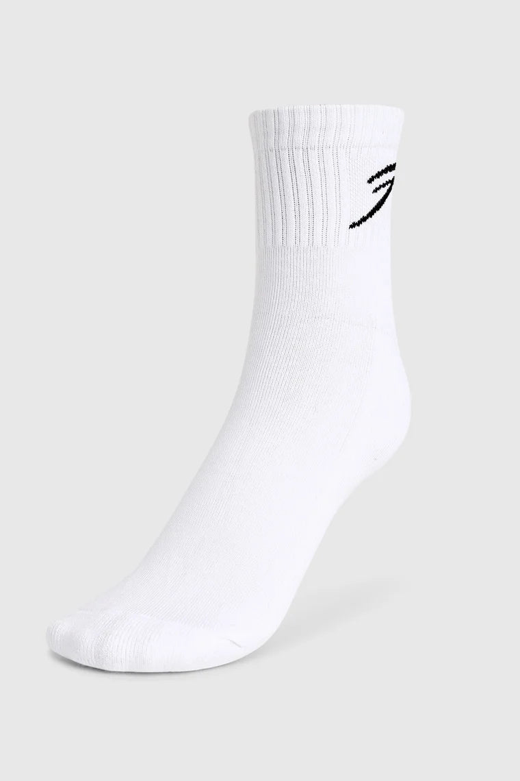 Fuaark Classic Quarter Socks White