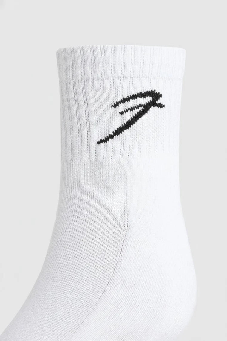 Fuaark Classic Quarter Socks White