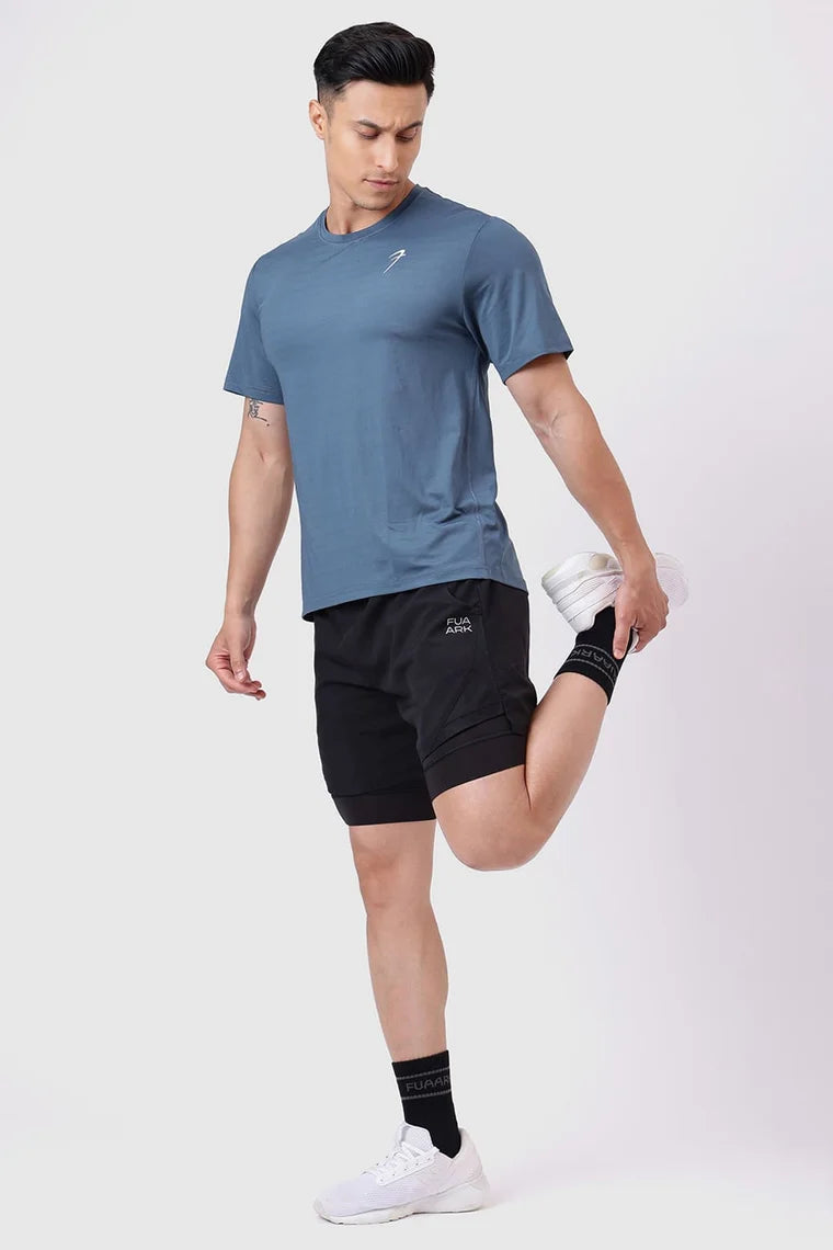 Fuaark Ember Running T-Shirt Light Blue