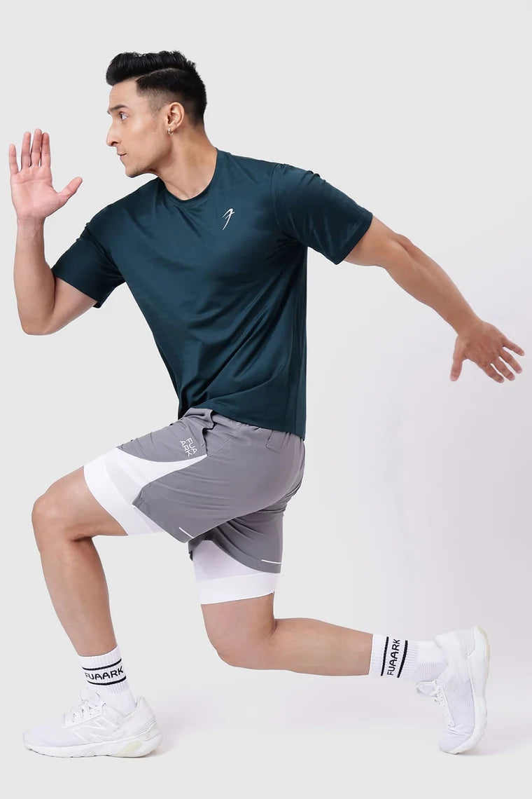 Fuaark Ember Running T-Shirt Bottle Green