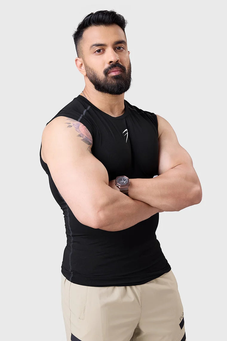 Fuaark Compression Sleeveless Tank Black