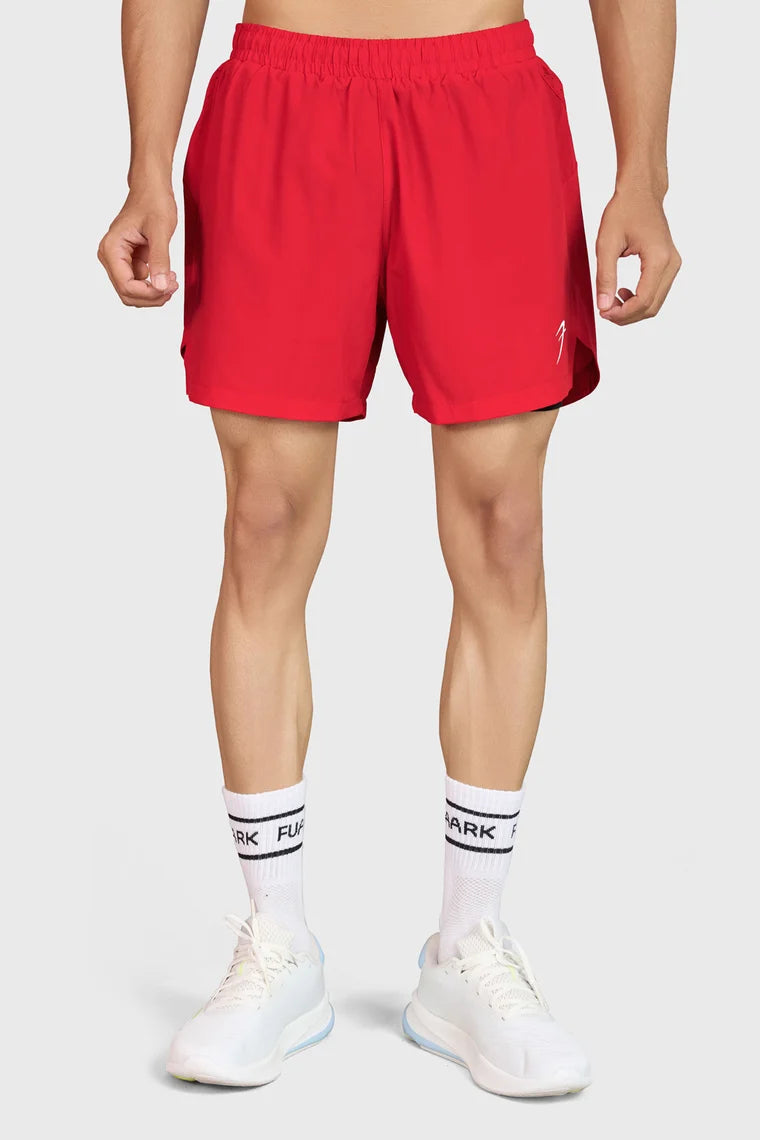 Fuaark Hyper 5" Running Shorts Red