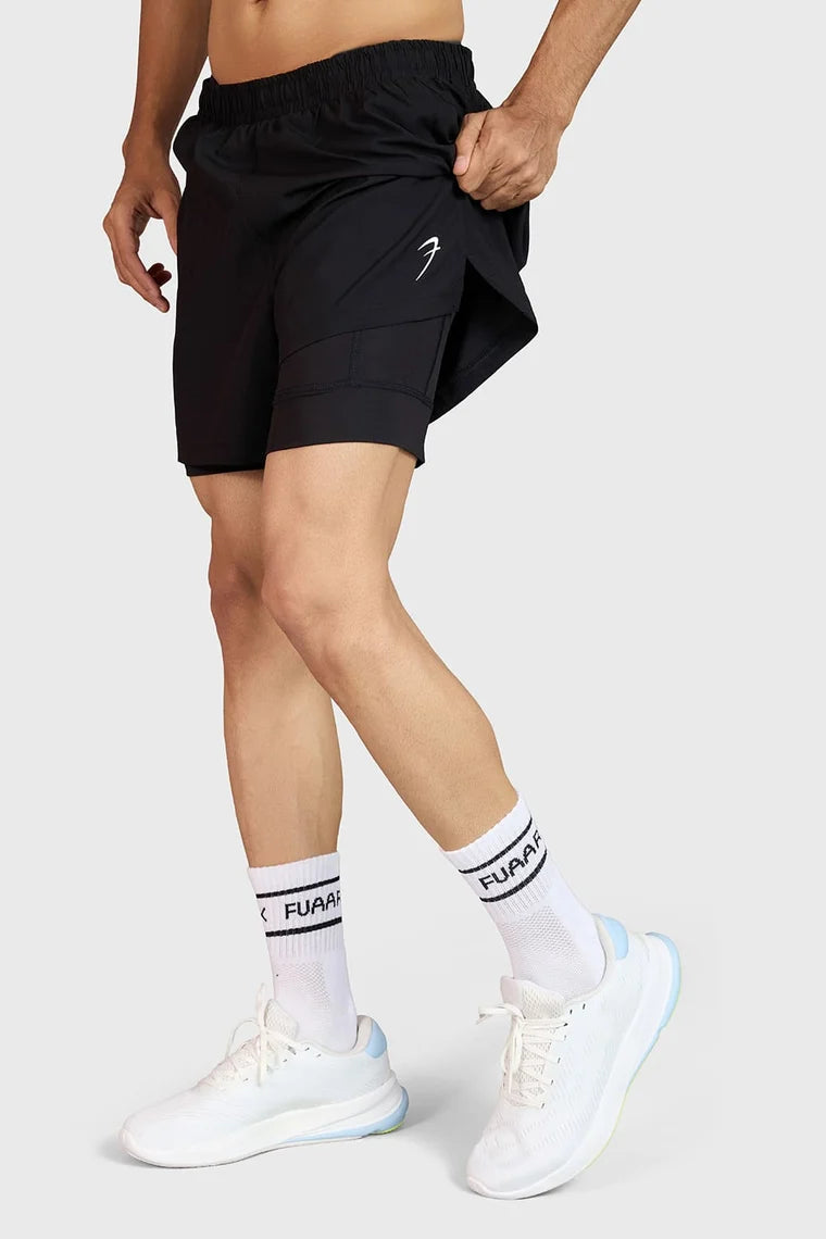Fuaark Hyper 5" Running Shorts Black
