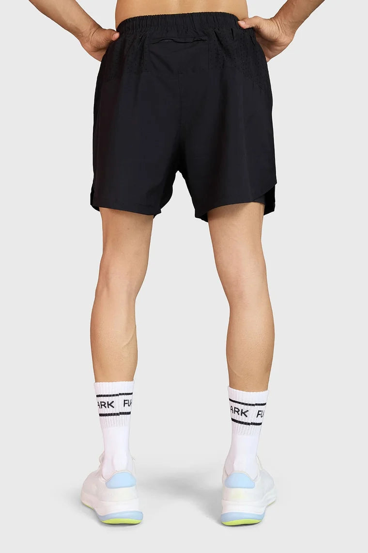 Fuaark Hyper 5" Running Shorts Black