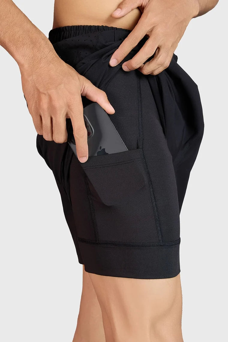 Fuaark Hyper 5" Running Shorts Black