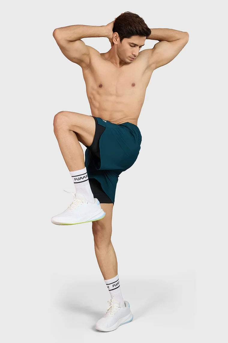 Fuaark Hyper 5" Running Shorts Deep Green