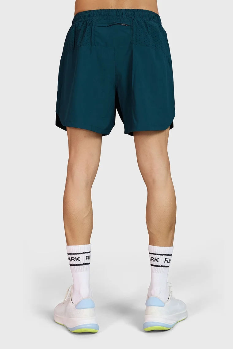 Fuaark Hyper 5" Running Shorts Deep Green