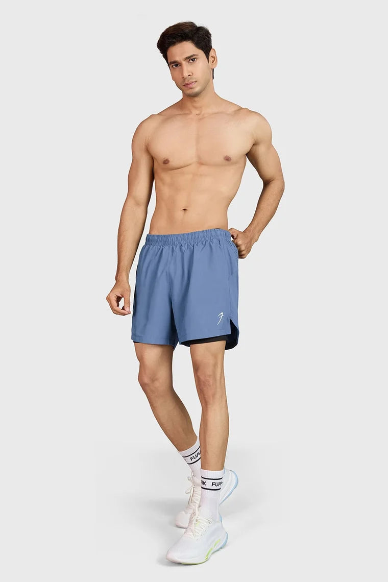 Fuaark Hyper 5" Running Shorts Light Grey