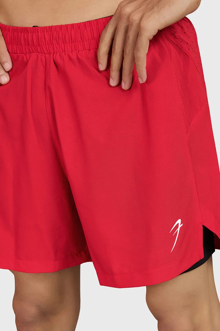 Fuaark Hyper 5" Running Shorts Red
