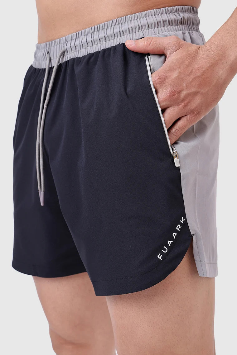 Fuaark Snap Colourblock Shorts Black