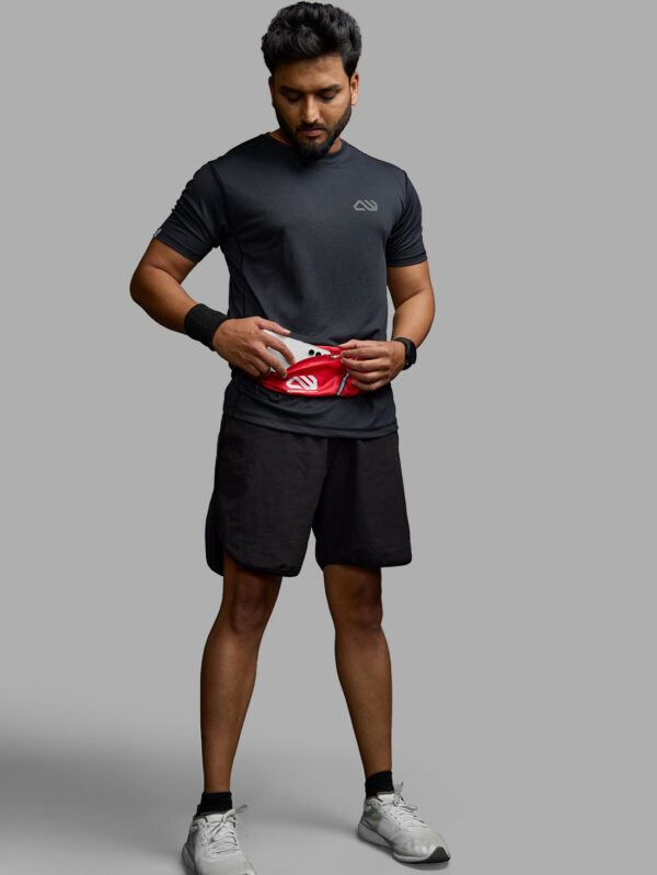 Adventure Worx - Saser Cross Body Waist Pack / Pouch for Running - Red
