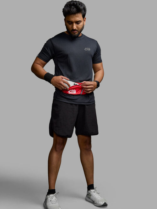 Adventure Worx - Saser Cross Body Waist Pack / Pouch for Running - Red