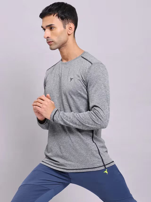 Technosports Mens Basic Crewneck Shirt Full Sleeve