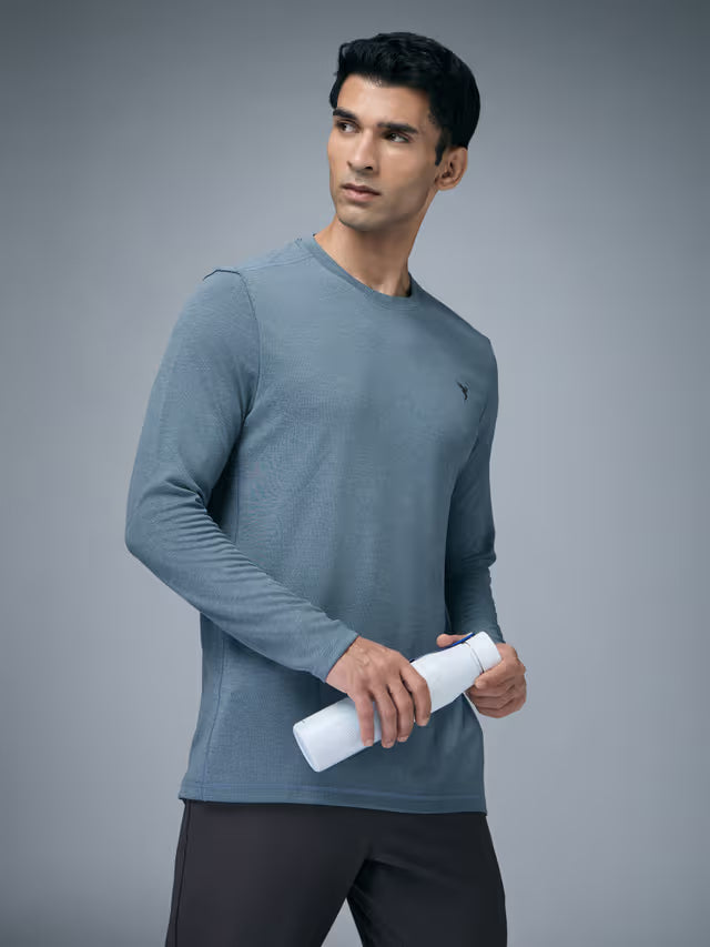 Technosports Mens Basic Crewneck Shirt Full Sleeve