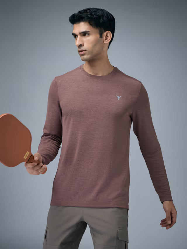Technosports Mens Basic Crewneck Shirt Full Sleeve